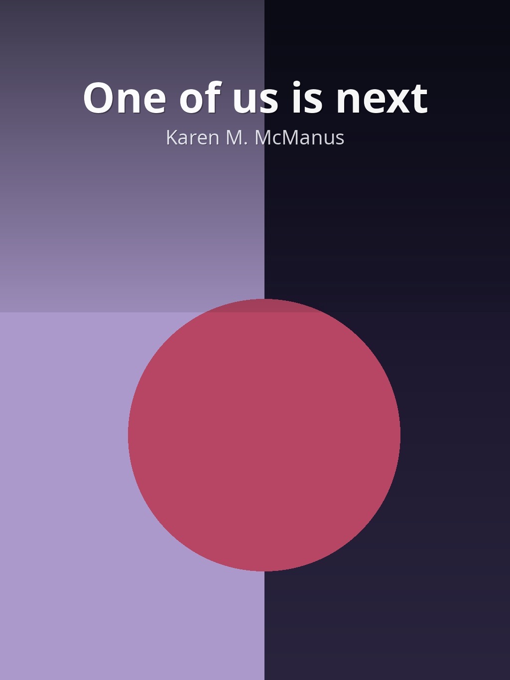 One of us is next by Karen M. McManus book cover