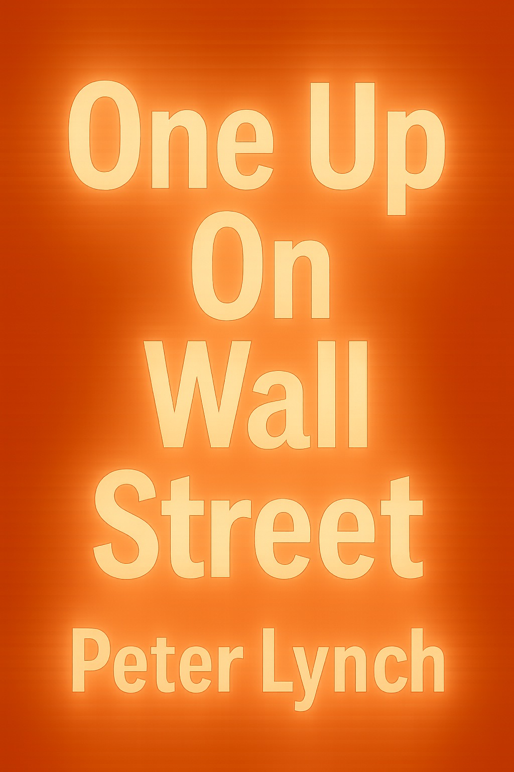 One Up on Wall Street by Peter Lynch book cover
