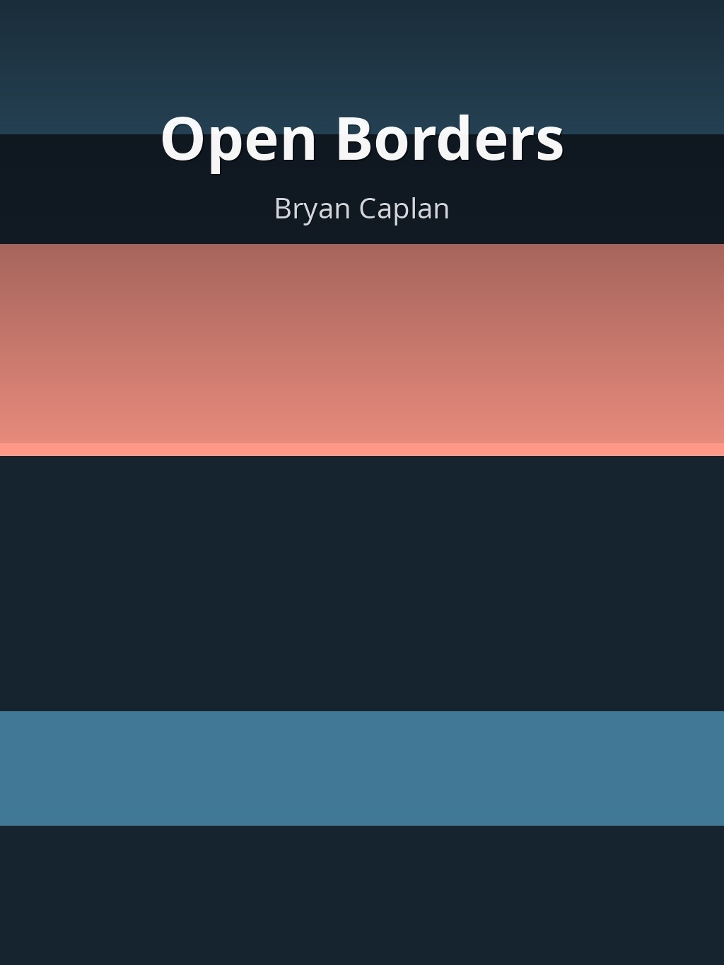 Open Borders by Bryan Caplan book cover