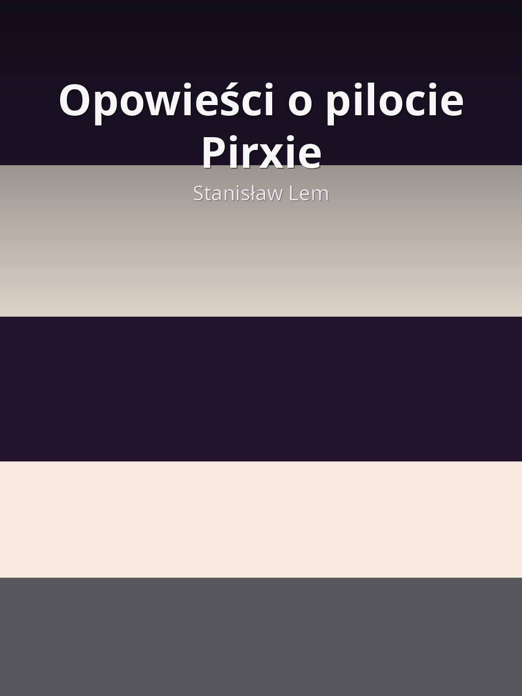 Opowieści o pilocie Pirxie by Stanisław Lem book cover