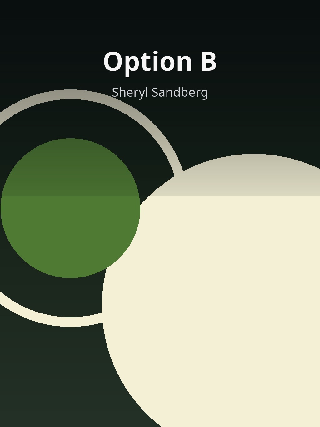 Option B by Sheryl Sandberg book cover