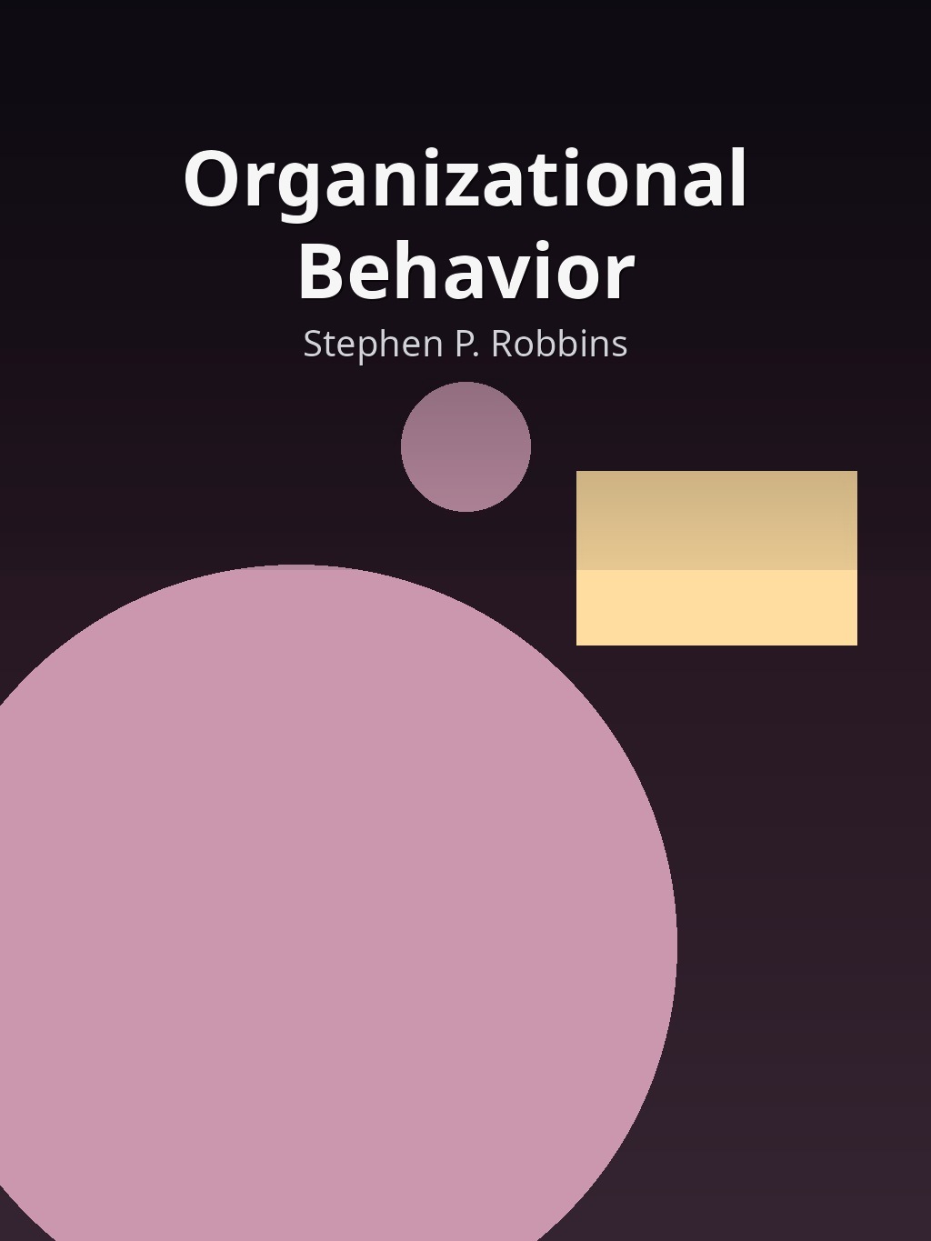 Organizational Behavior by Stephen P. Robbins book cover