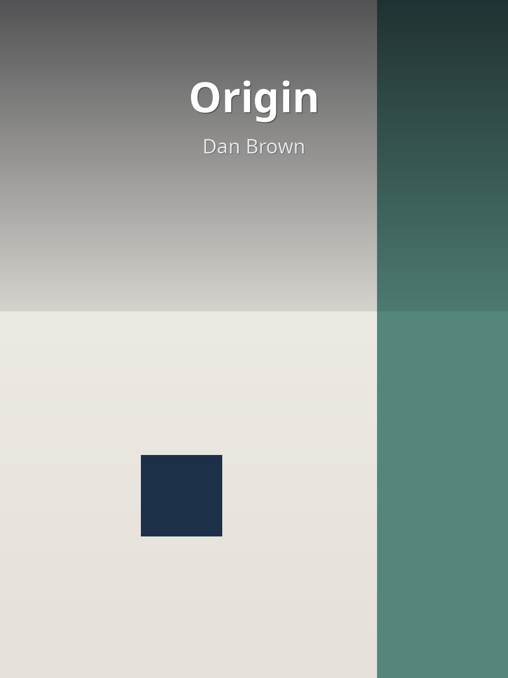 Origin by Dan Brown book cover