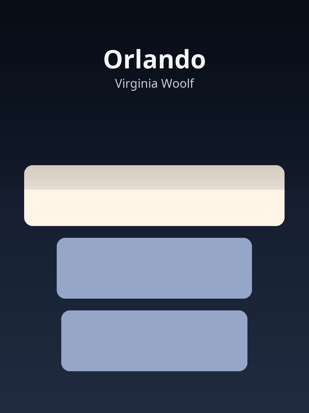 Orlando by Virginia Woolf book cover