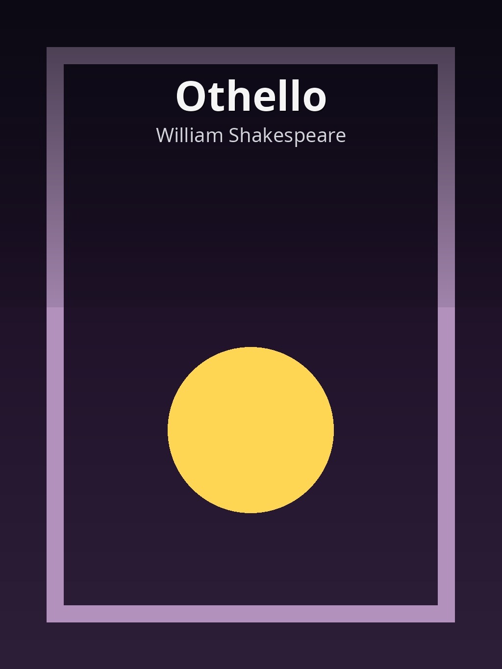 Othello by William Shakespeare book cover