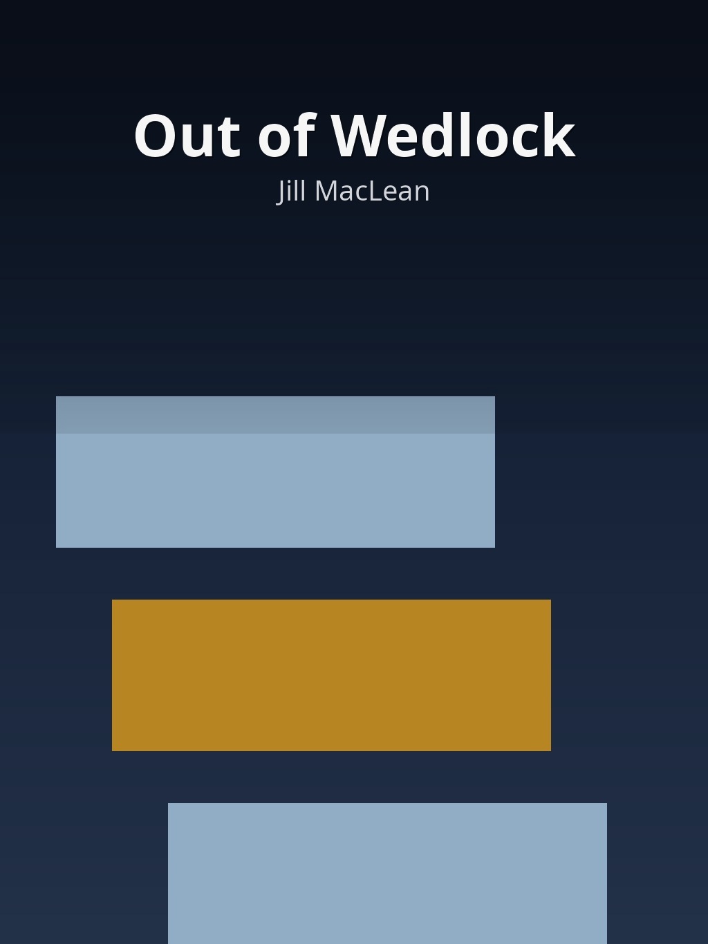 Out of Wedlock by Jill MacLean book cover