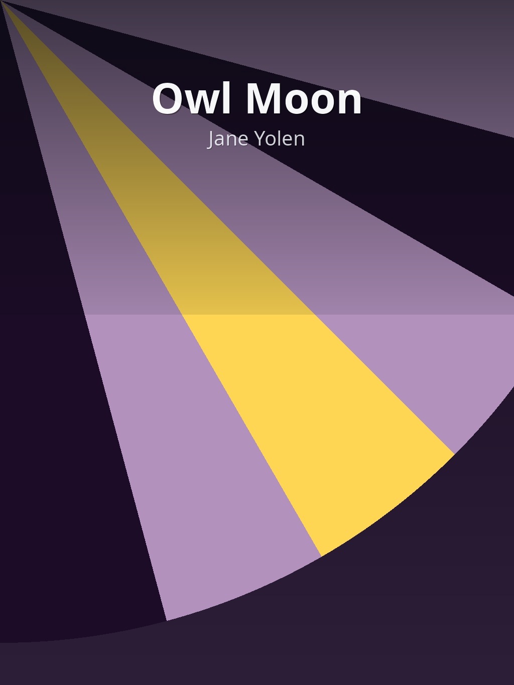 Owl Moon by Jane Yolen book cover