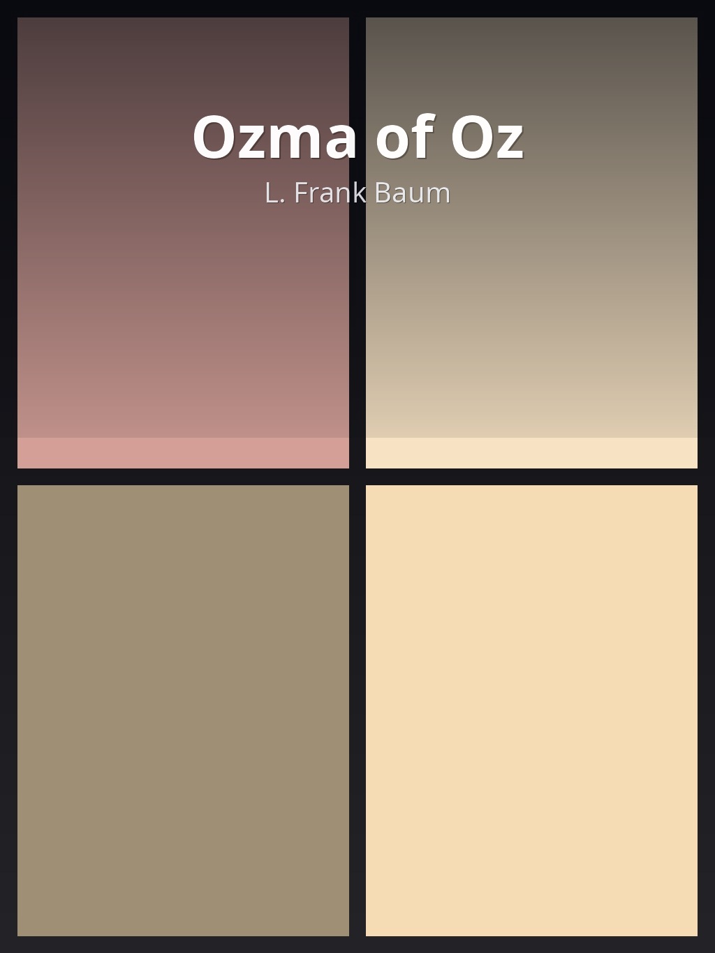 Ozma of Oz by L. Frank Baum book cover