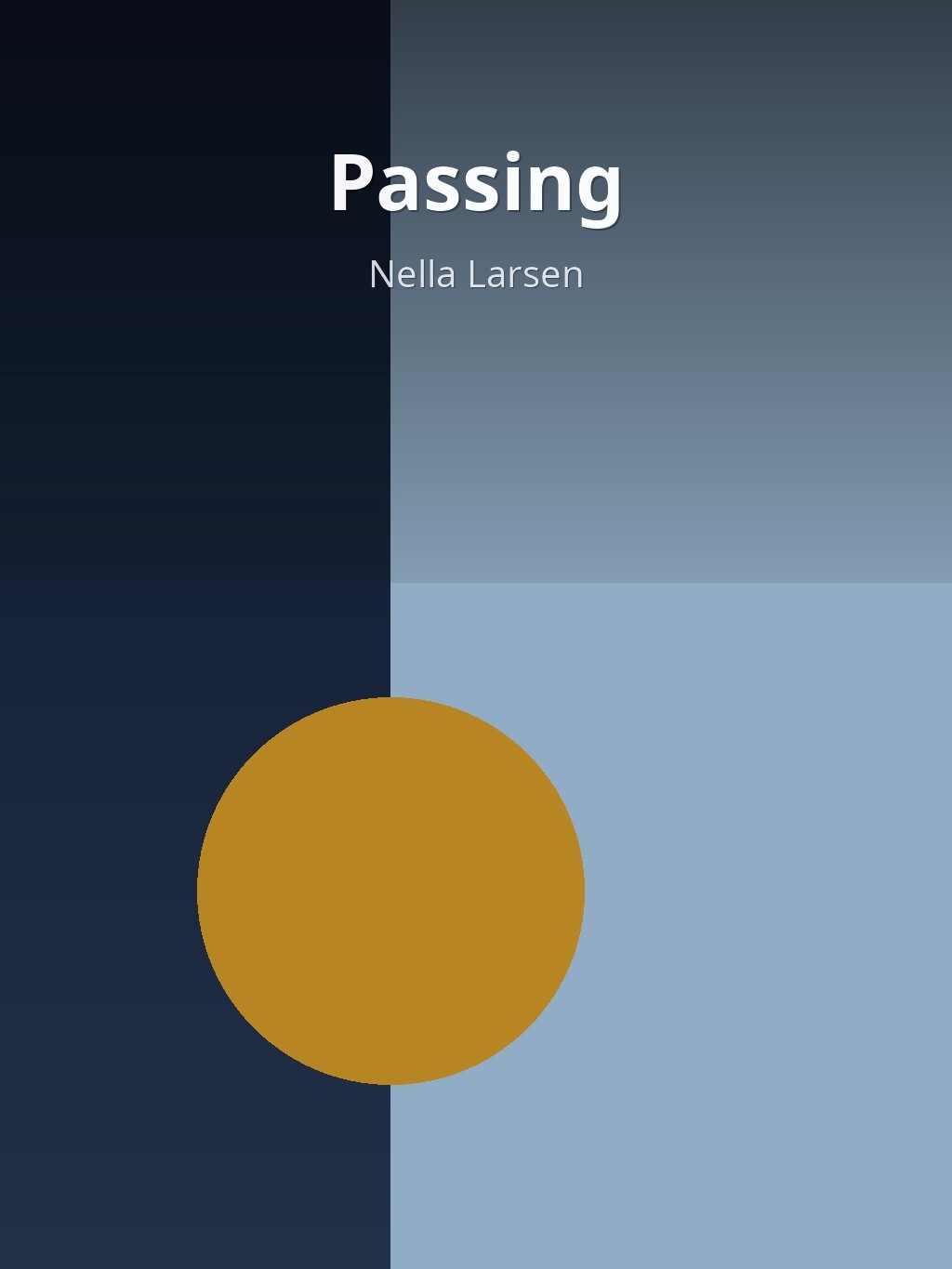 Passing by Nella Larsen book cover