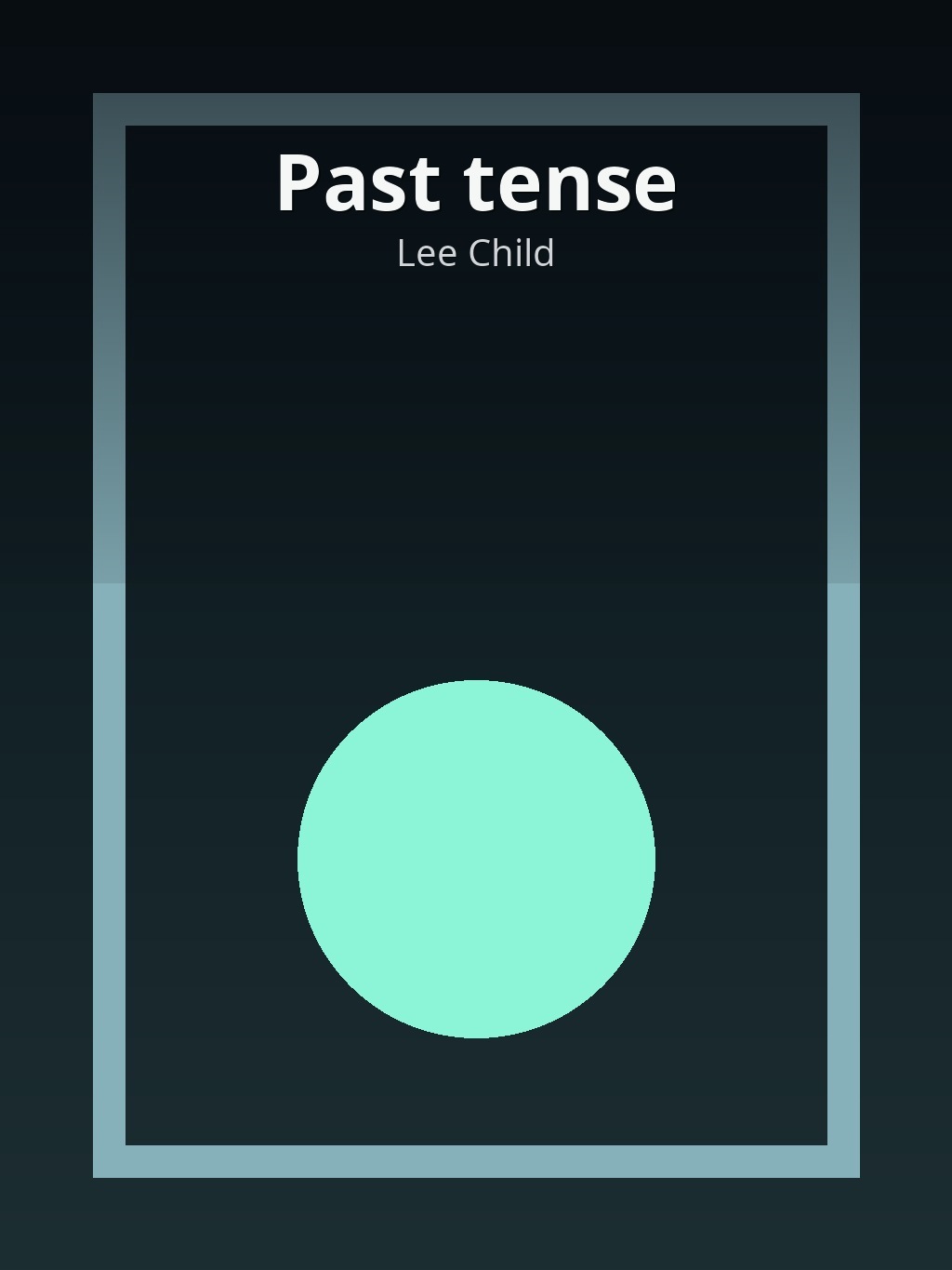 Past tense by Lee Child book cover