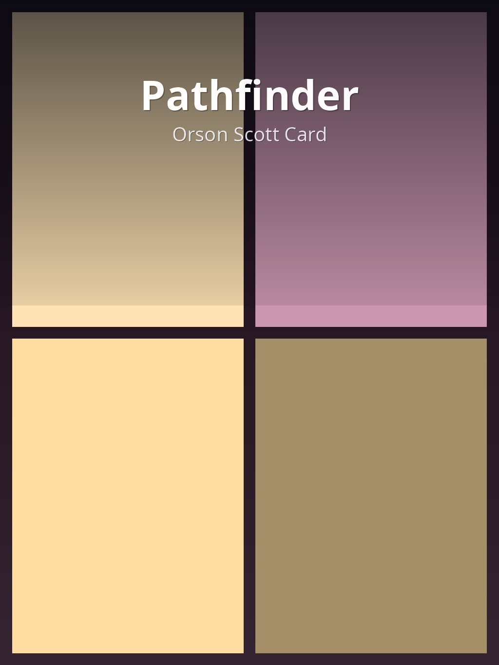 Pathfinder by Orson Scott Card book cover