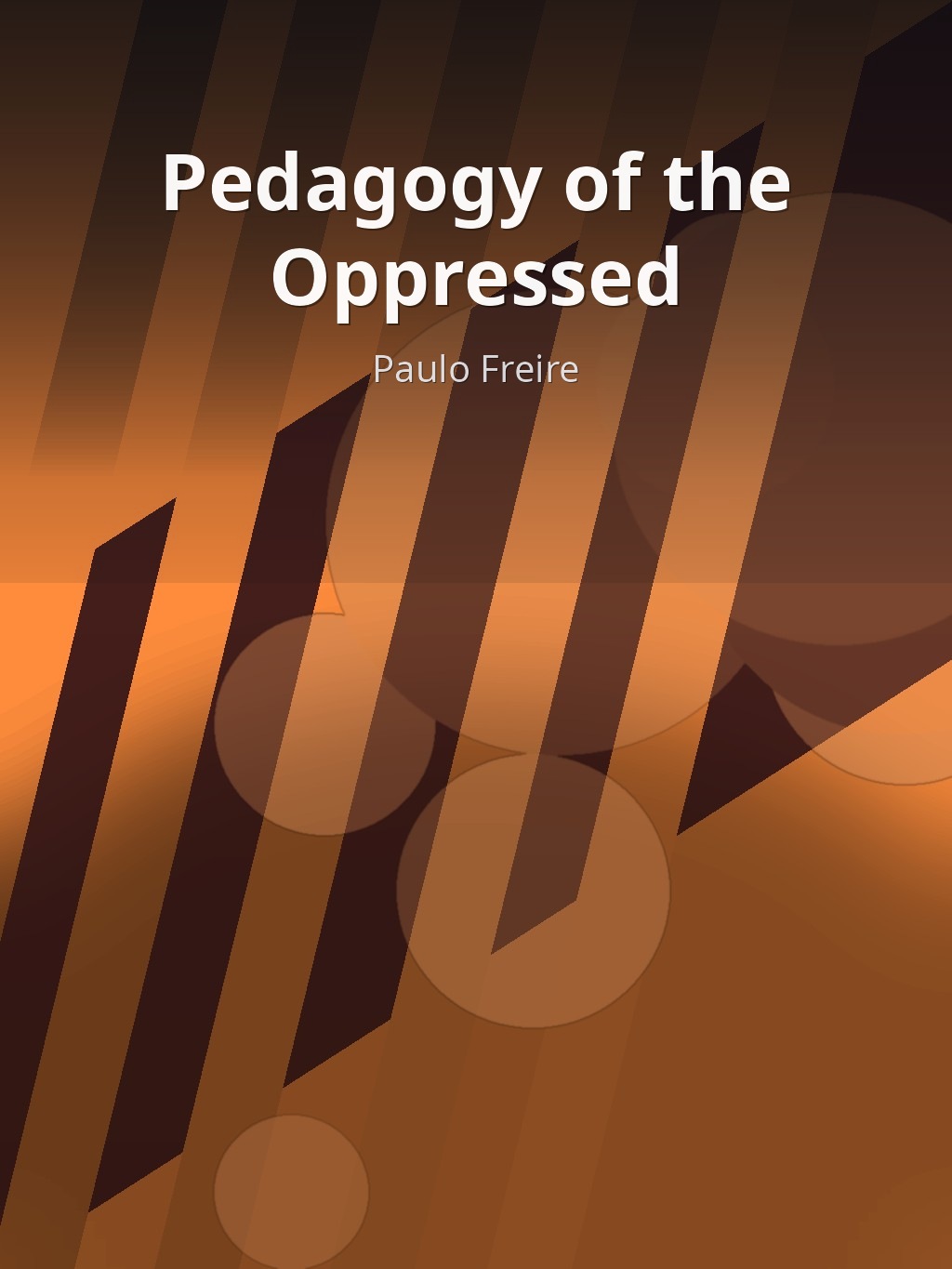 Pedagogy of the Oppressed by Paulo Freire book cover