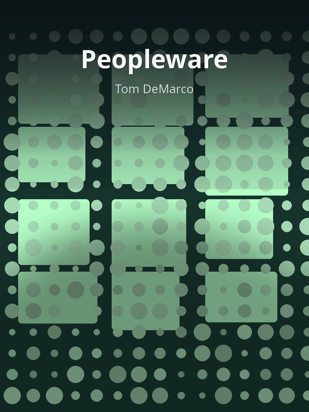 Peopleware by Tom DeMarco book cover