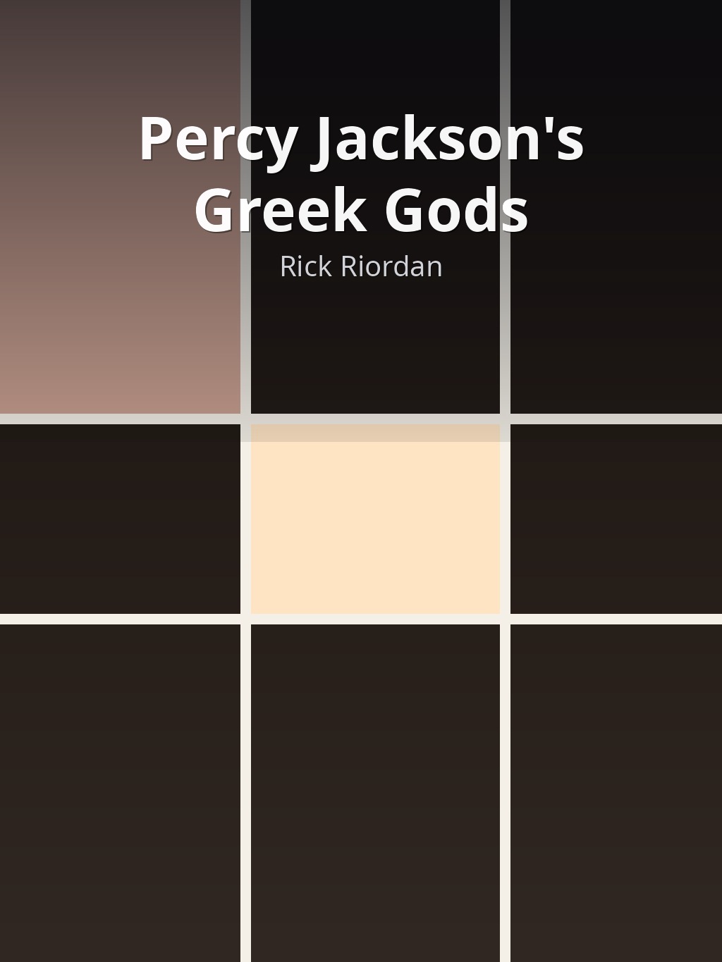 Percy Jackson's Greek Gods by Rick Riordan book cover