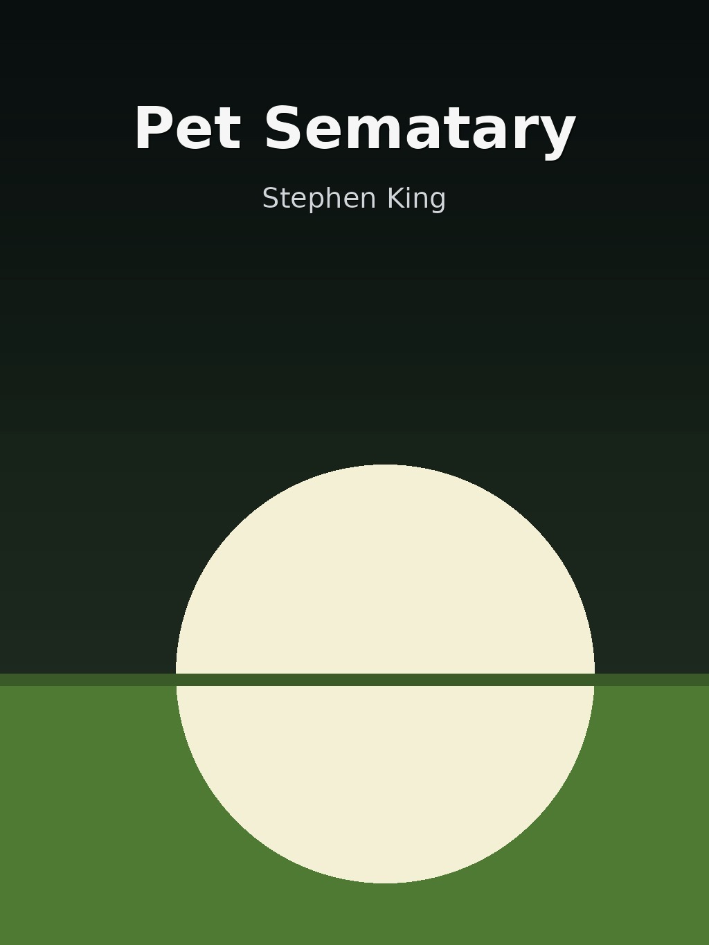 Pet Sematary by Stephen King book cover