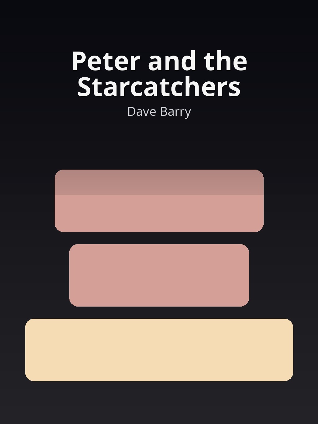 Peter and the Starcatchers by Dave Barry book cover