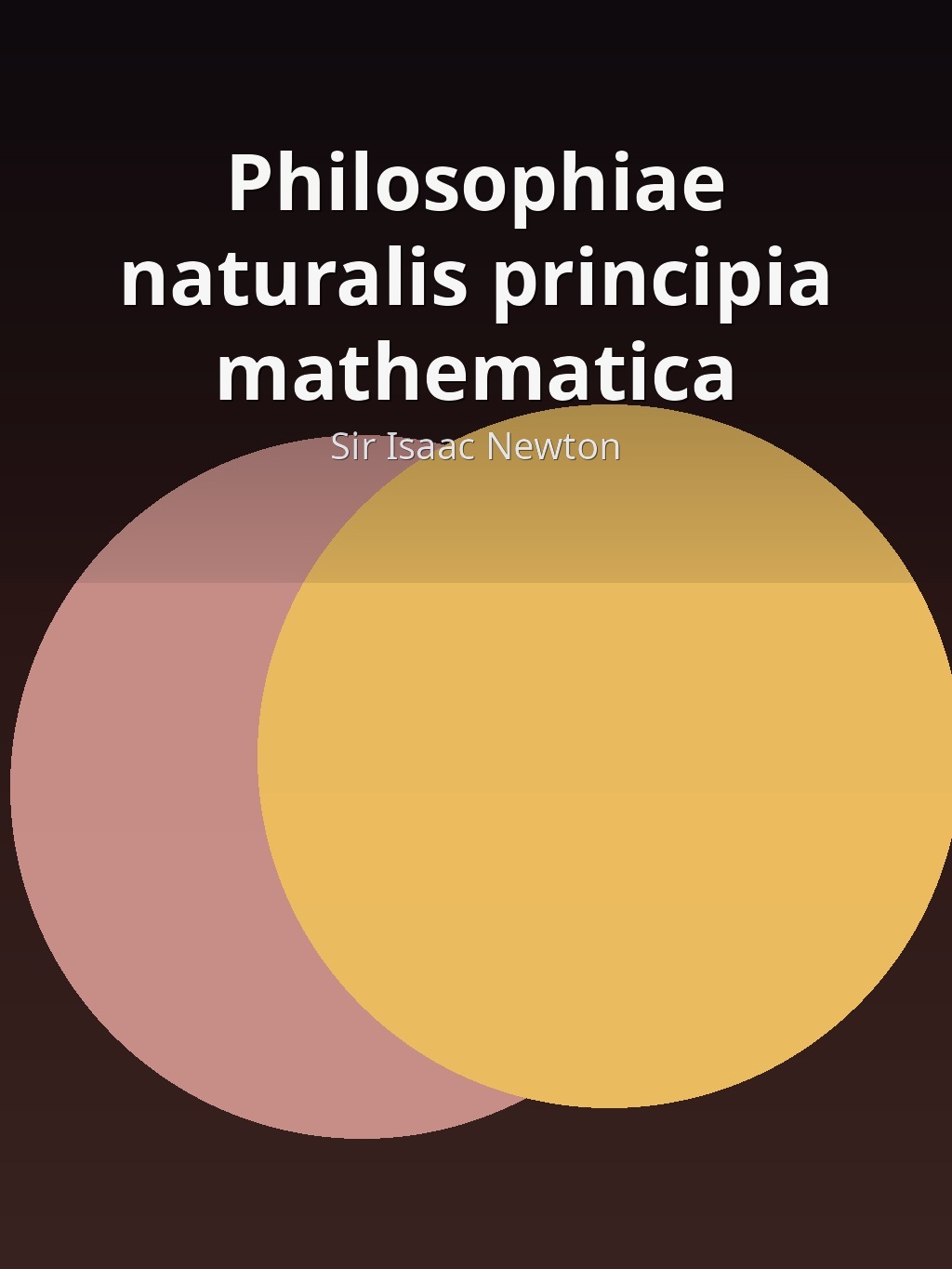 Philosophiae naturalis principia mathematica by Sir Isaac Newton book cover