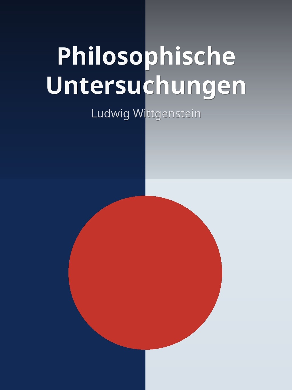 Philosophische Untersuchungen by Ludwig Wittgenstein book cover
