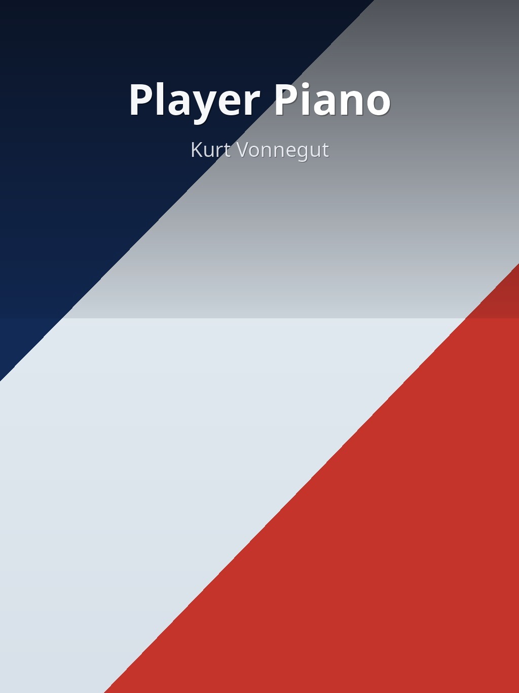 Player Piano by Kurt Vonnegut book cover