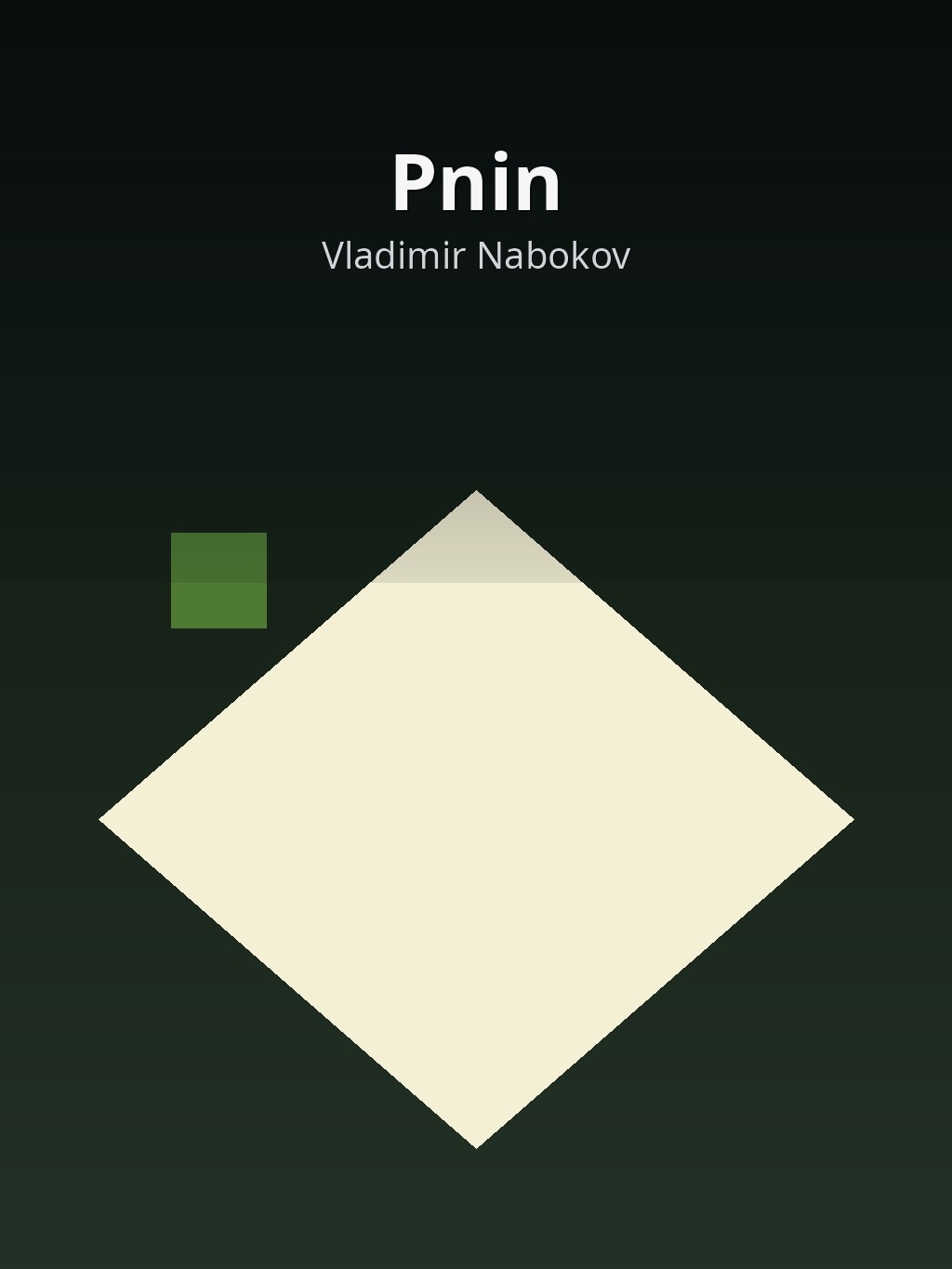 Pnin by Vladimir Nabokov book cover