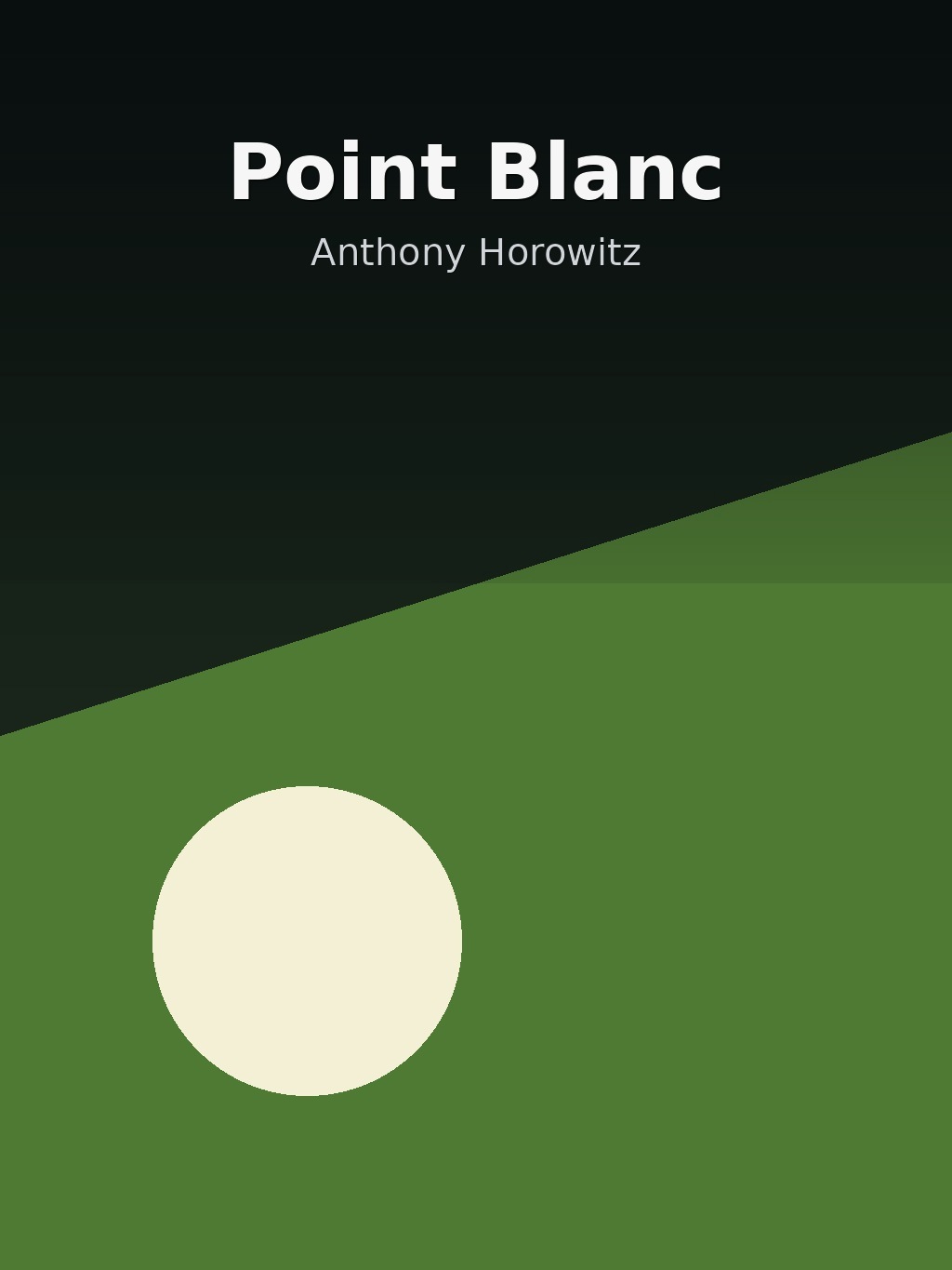 Point Blanc by Anthony Horowitz book cover