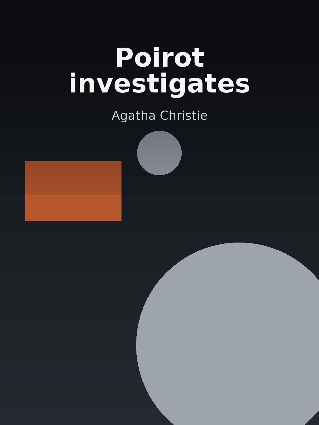 Poirot investigates by Agatha Christie book cover