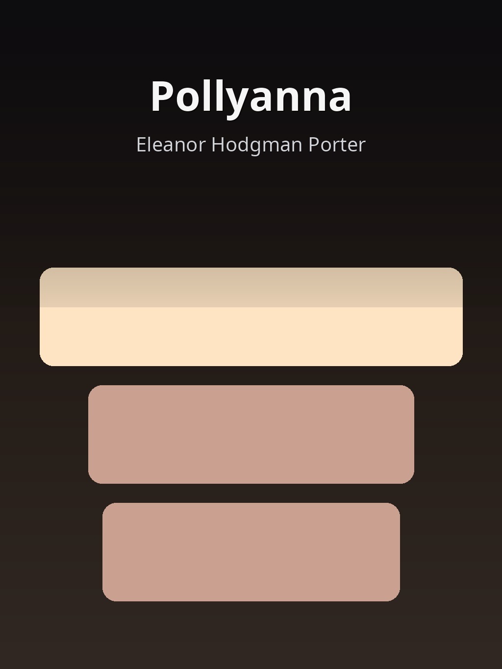 Pollyanna by Eleanor Hodgman Porter book cover