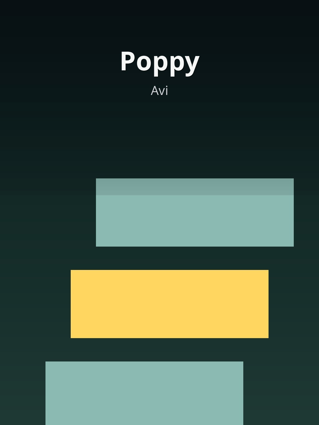 Poppy by Avi book cover