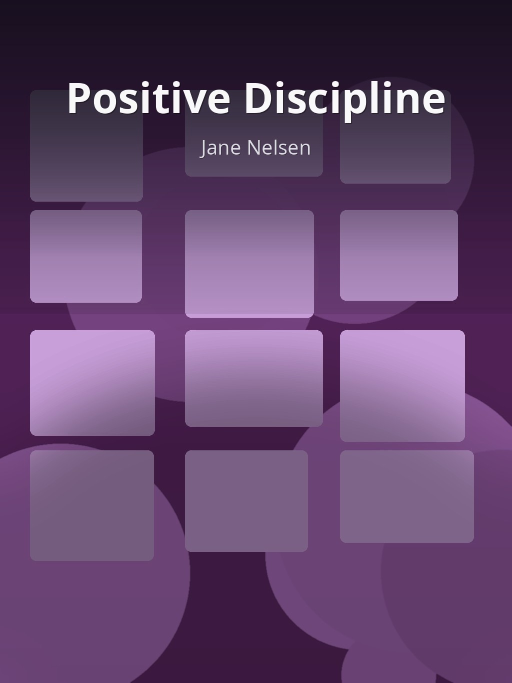 Positive Discipline by Jane Nelsen book cover