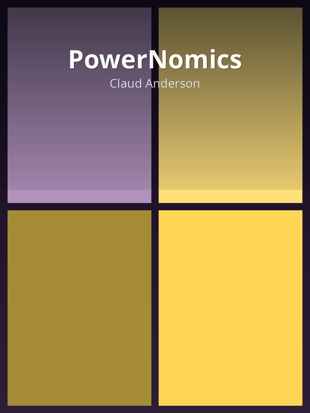 PowerNomics by Claud Anderson book cover