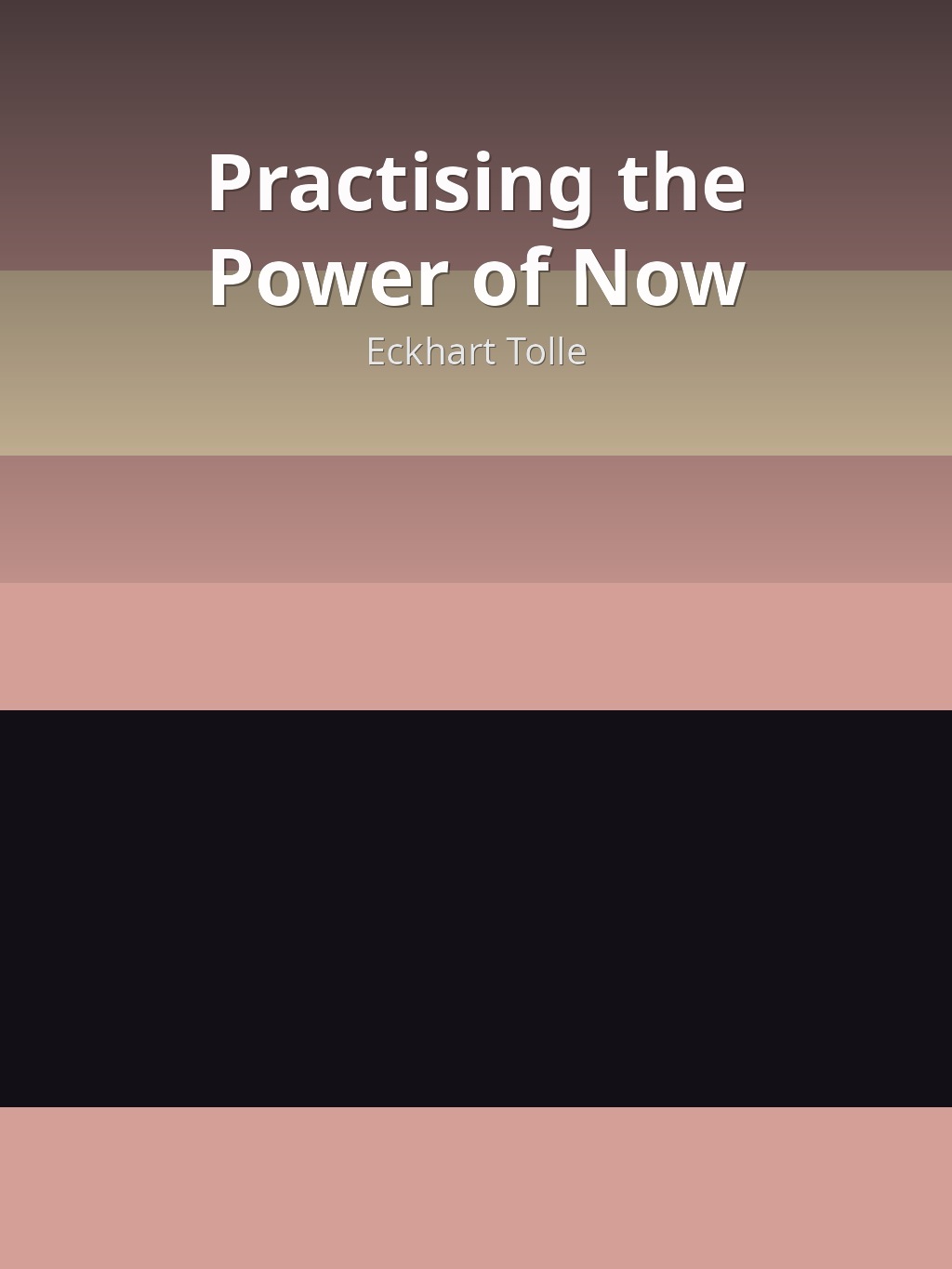 Practising the Power of Now by Eckhart Tolle book cover