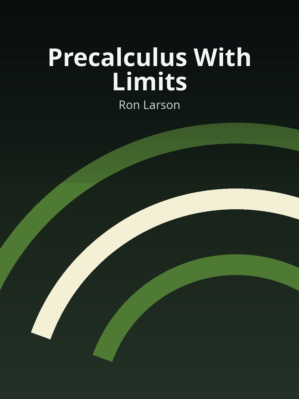 Precalculus With Limits by Ron Larson book cover