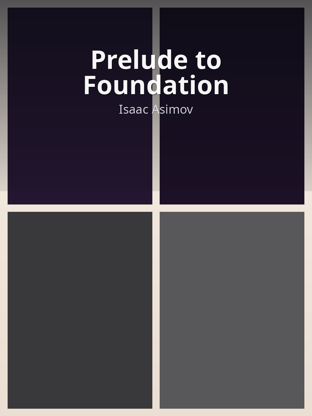 Prelude to Foundation by Isaac Asimov book cover