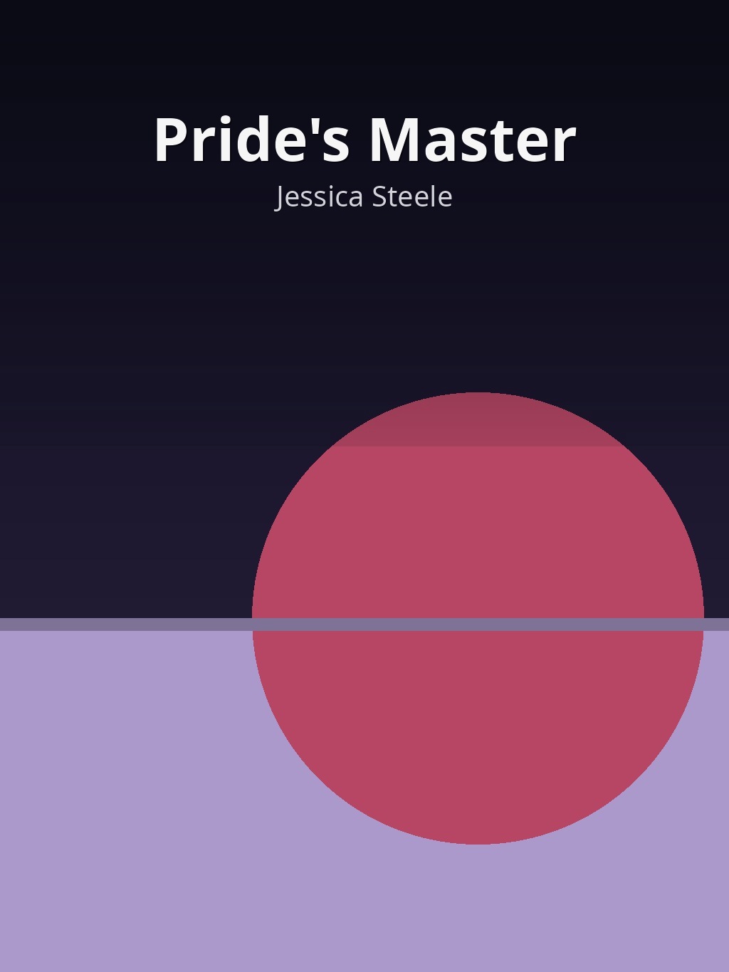 Pride's Master by Jessica Steele book cover
