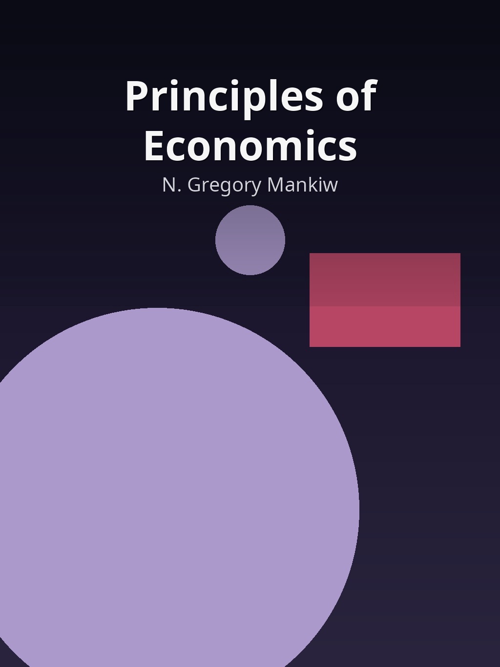 Principles of Economics by N. Gregory Mankiw book cover