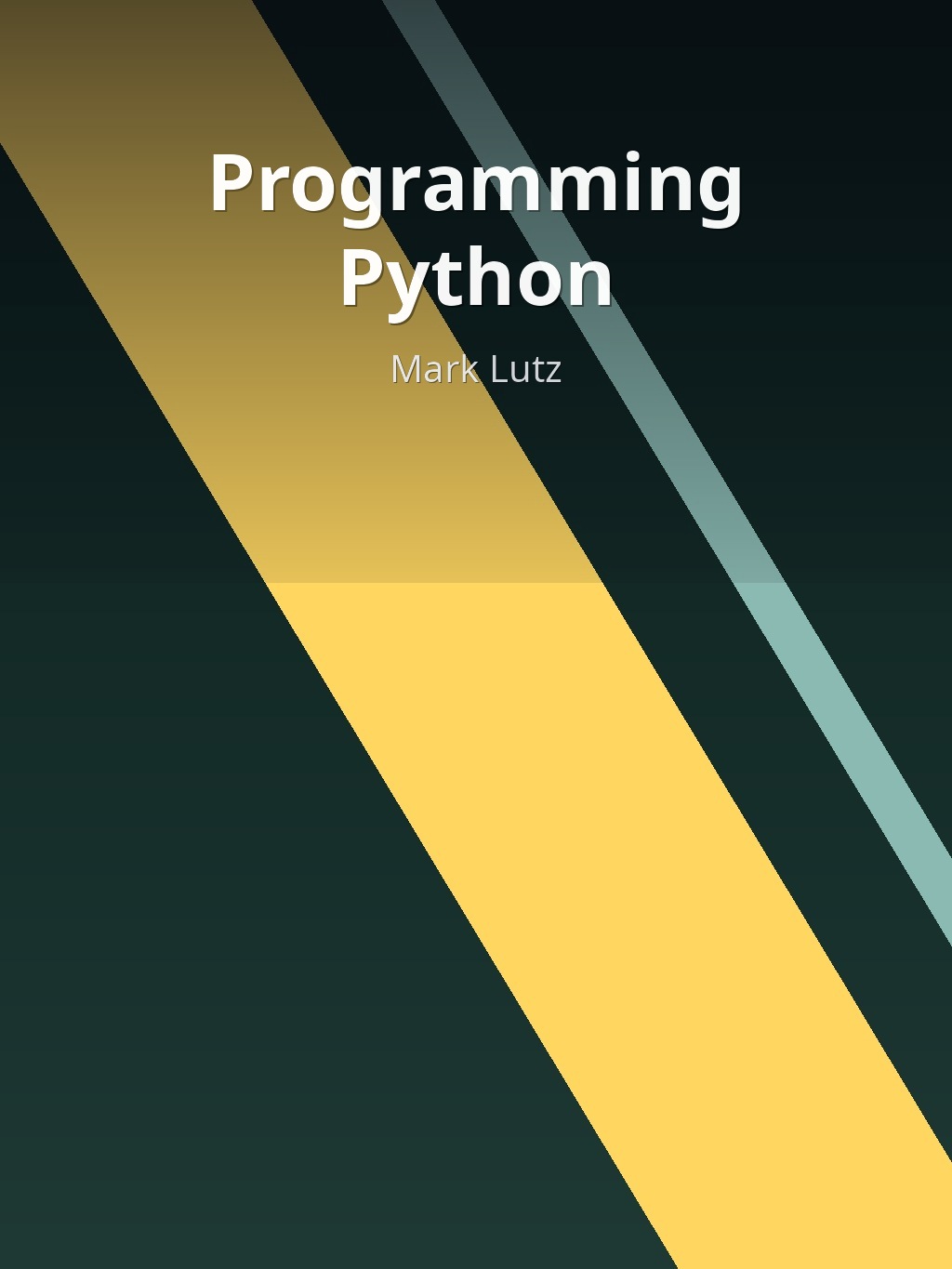 Programming Python by Mark Lutz book cover