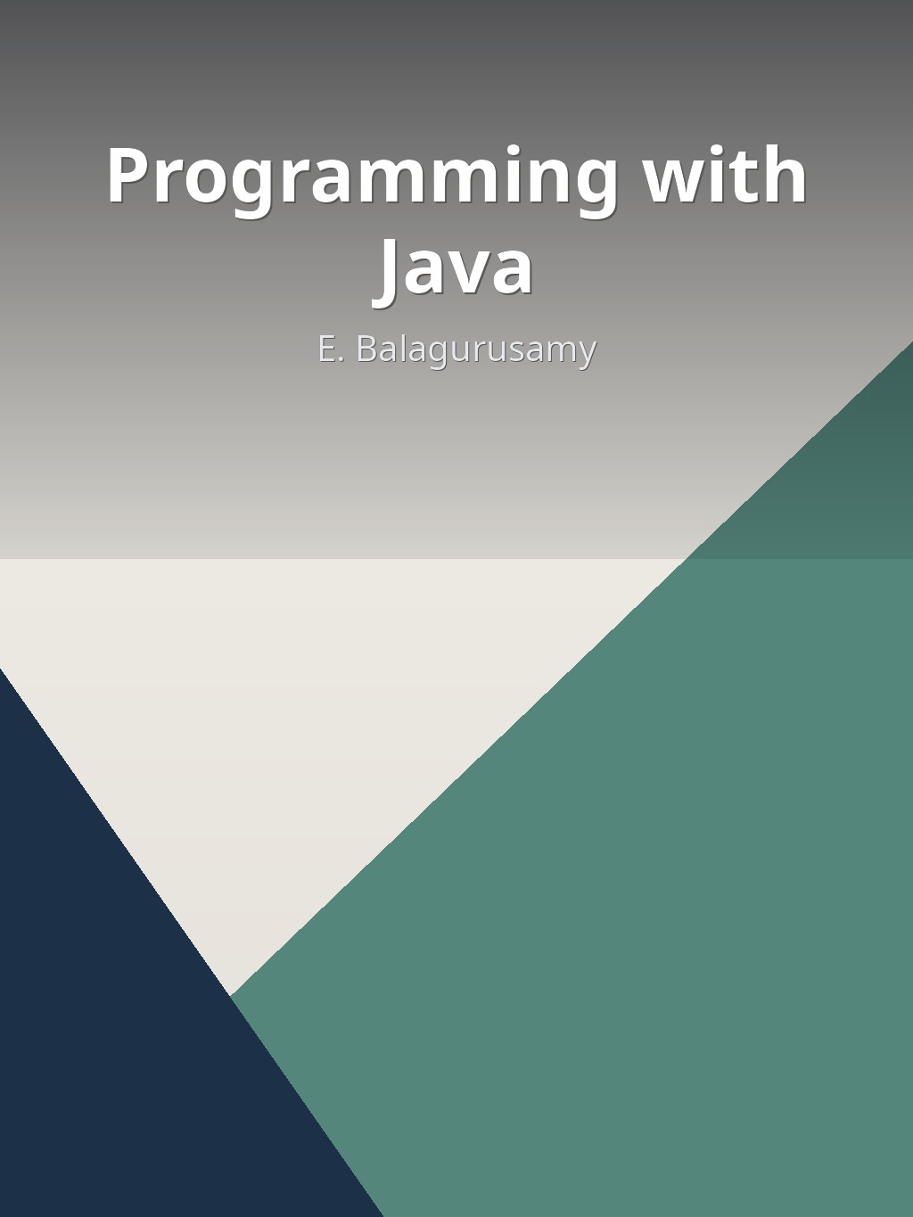 Programming with Java by E. Balagurusamy book cover