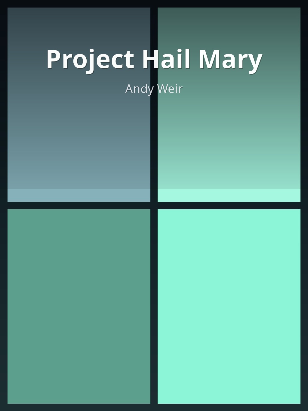 Project Hail Mary by Andy Weir book cover
