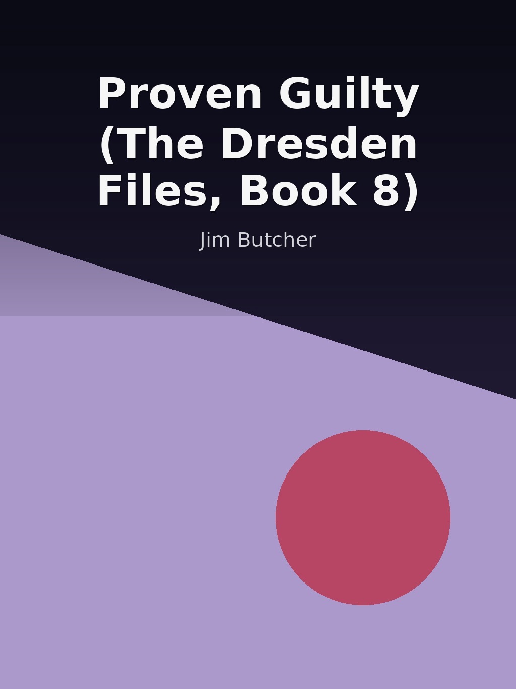 Proven Guilty (The Dresden Files, Book 8) by Jim Butcher book cover