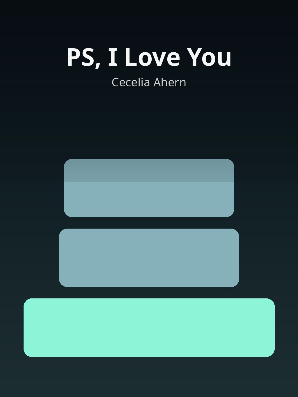 PS, I Love You by Cecelia Ahern book cover