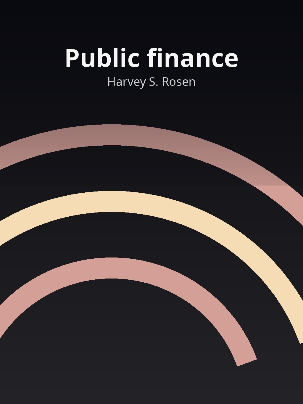 Public finance by Harvey S. Rosen book cover