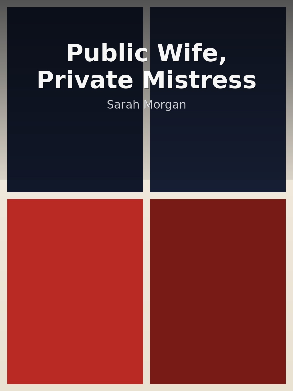 Public Wife, Private Mistress by Sarah Morgan book cover