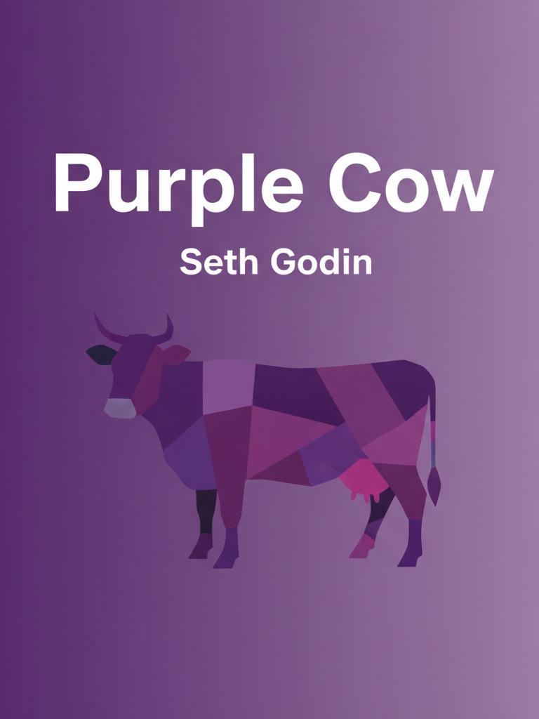 Purple Cow by Seth Godin book cover
