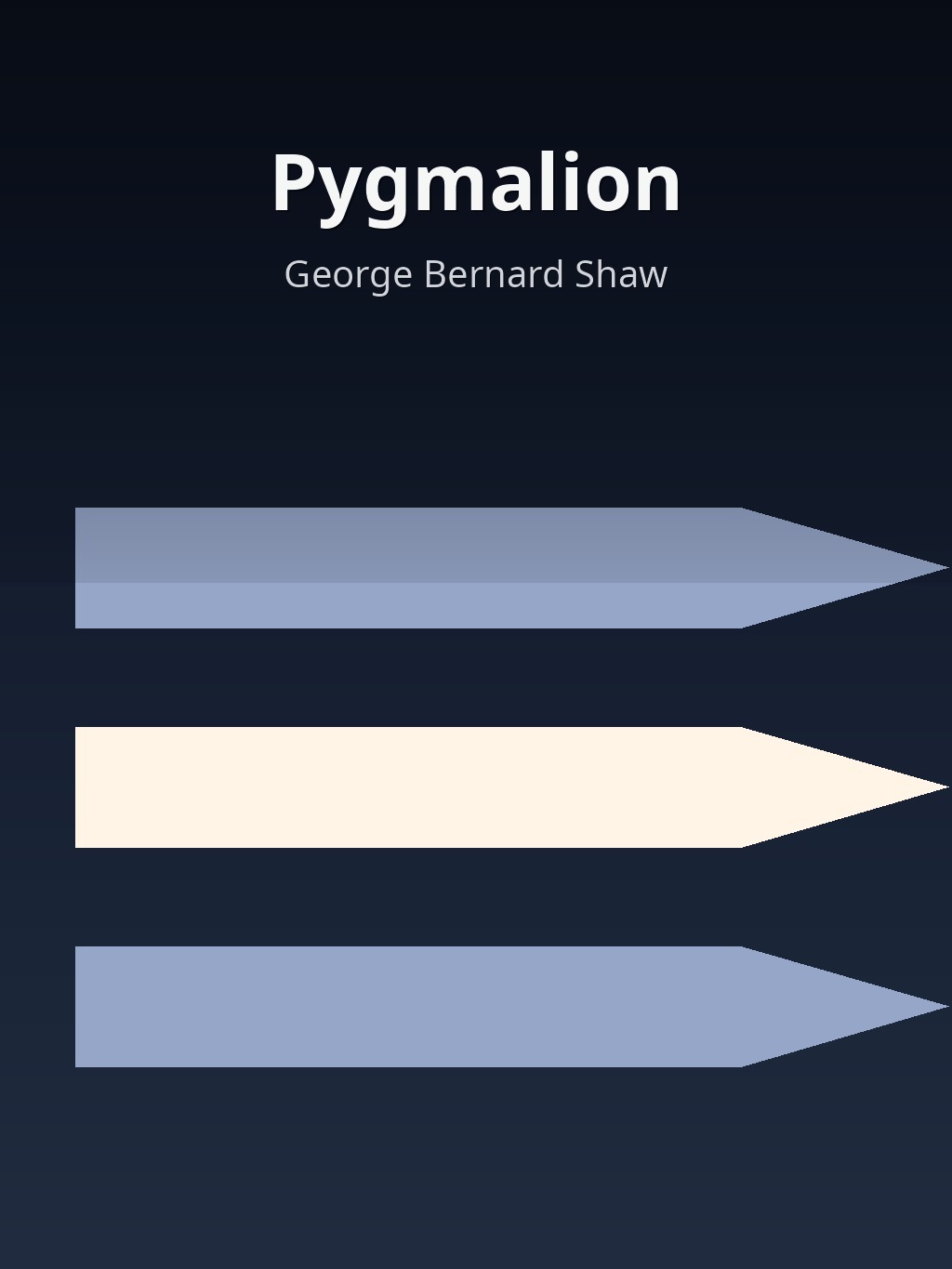 Pygmalion by George Bernard Shaw book cover