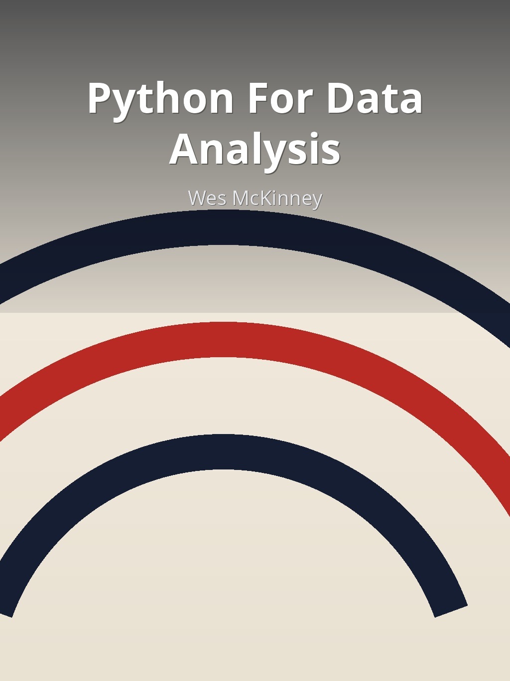 Python For Data Analysis by Wes McKinney book cover