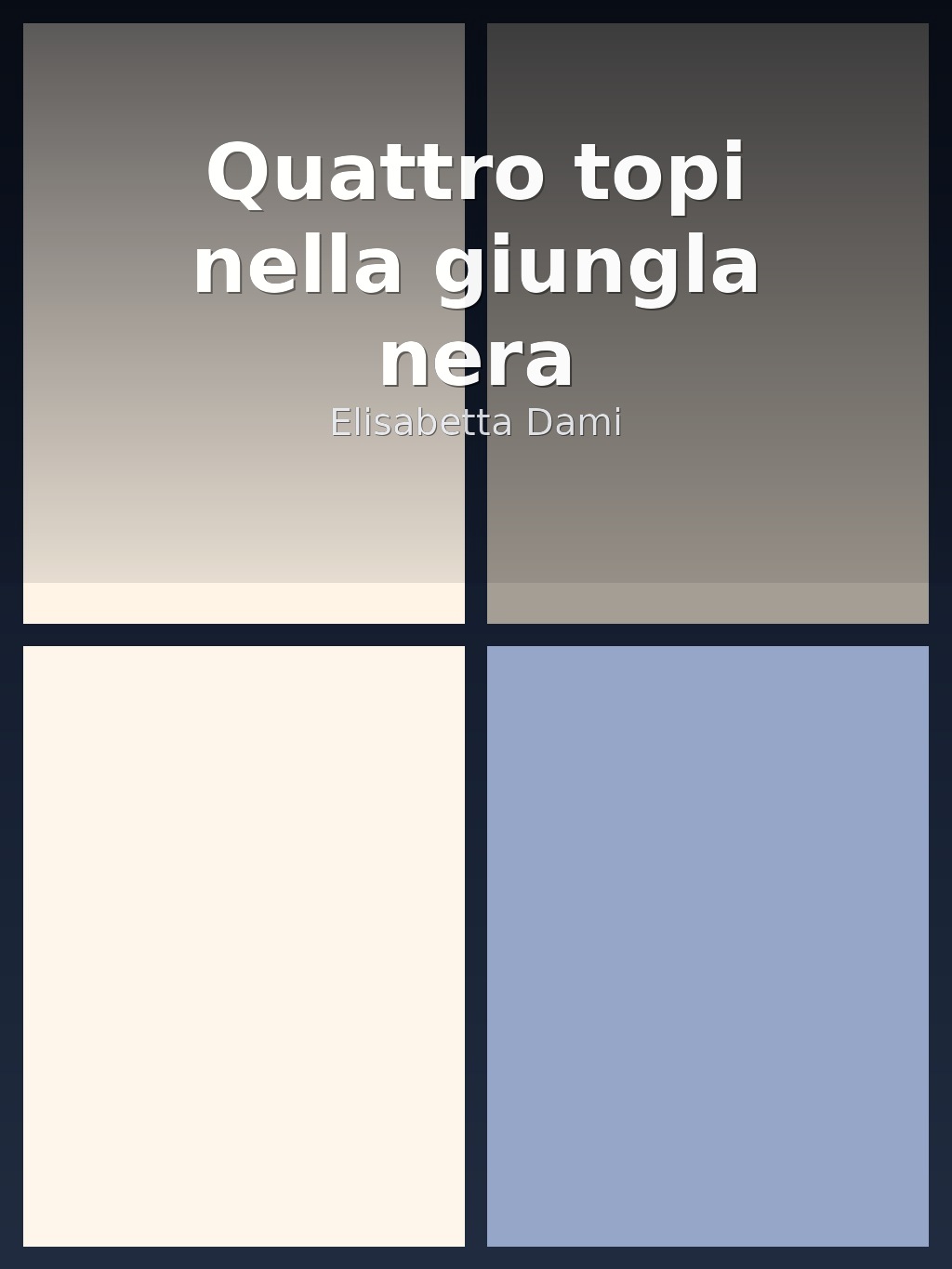 Quattro topi nella giungla nera by Elisabetta Dami book cover