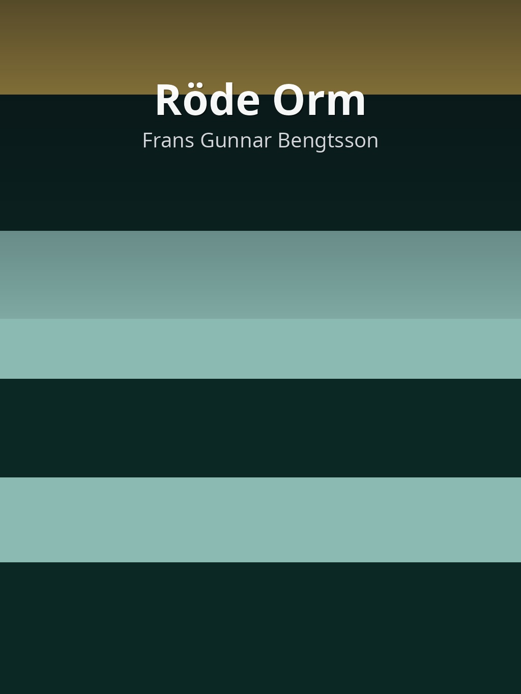 Röde Orm by Frans Gunnar Bengtsson book cover