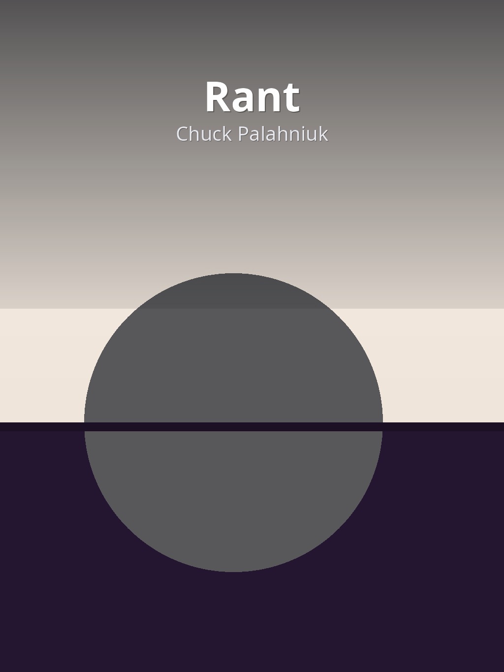 Rant by Chuck Palahniuk book cover