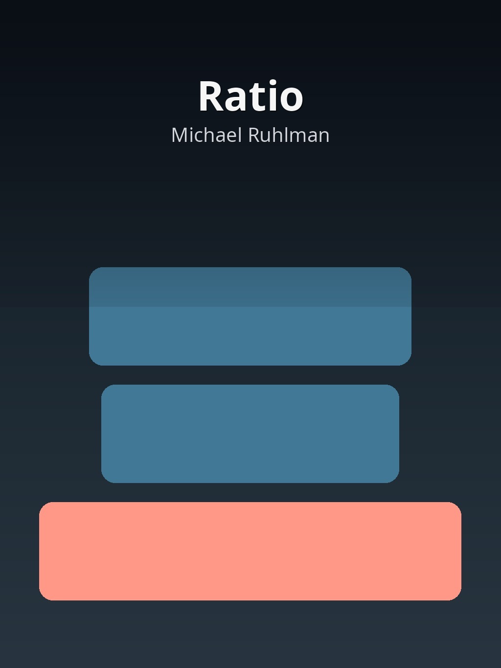 Ratio by Michael Ruhlman book cover