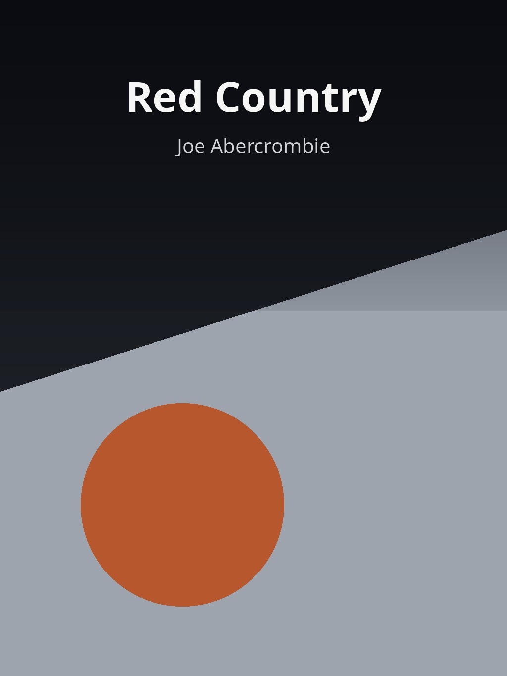 Red Country by Joe Abercrombie book cover